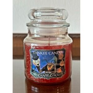 Yankee Candle CANDY CORN Holographic Boney Bunch Halloween Fall Medium Jar 12.5